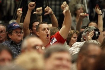 Angry Town Hall Meeting